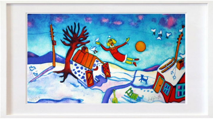 Winterday in the group Gallery / Themes / Naïve art at NOA Gallery (100011_2795)