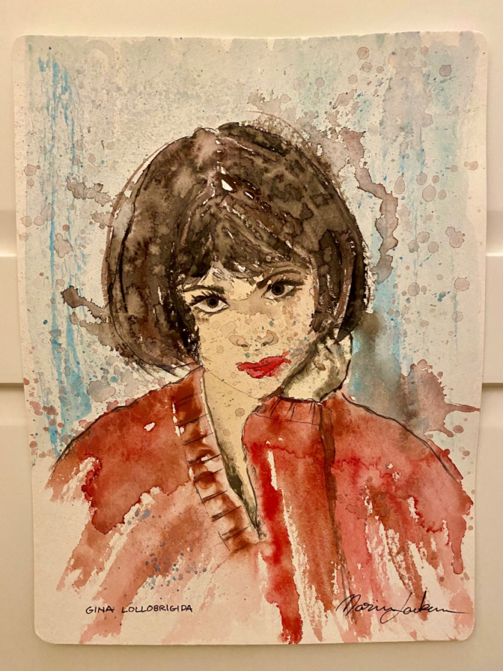 Gina Lollobrigida in the group Gallery / Techniques / Watercolor at NOA Gallery (100016_ginalollobrigida)