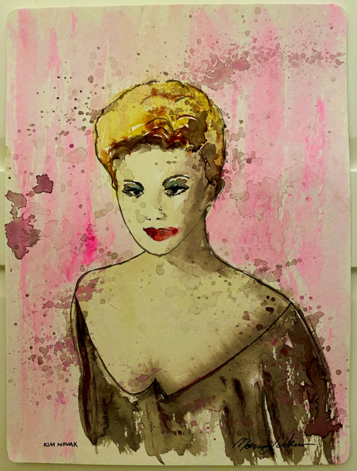 Kim Novak in the group Gallery / Techniques / Watercolor at NOA Gallery (100016_kimnovak)