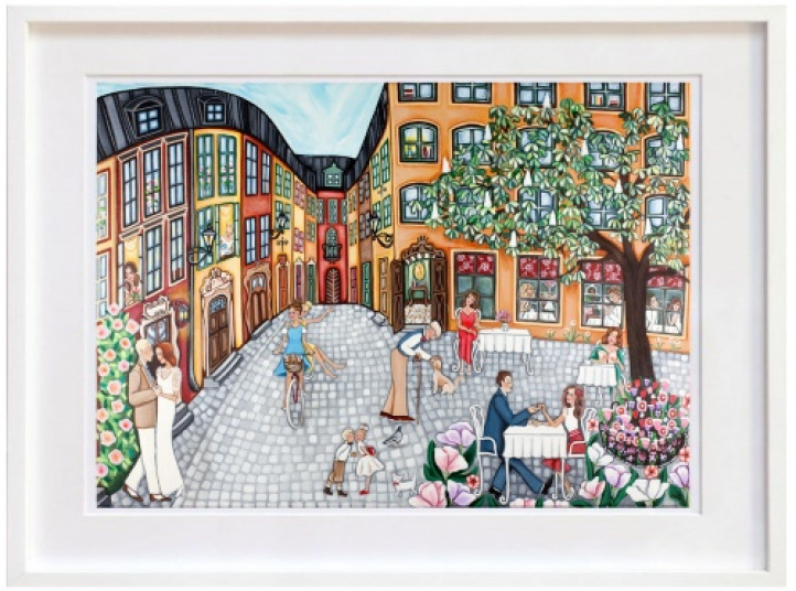 Gamla stan in the group Gallery / Themes / Naïve art at NOA Gallery (100019_3629)