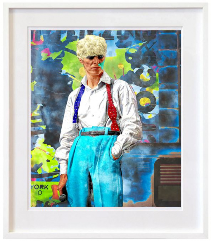 Bowie - Blue in the group Gallery / Themes / Pop Art at NOA Gallery (100084_bowieblue)