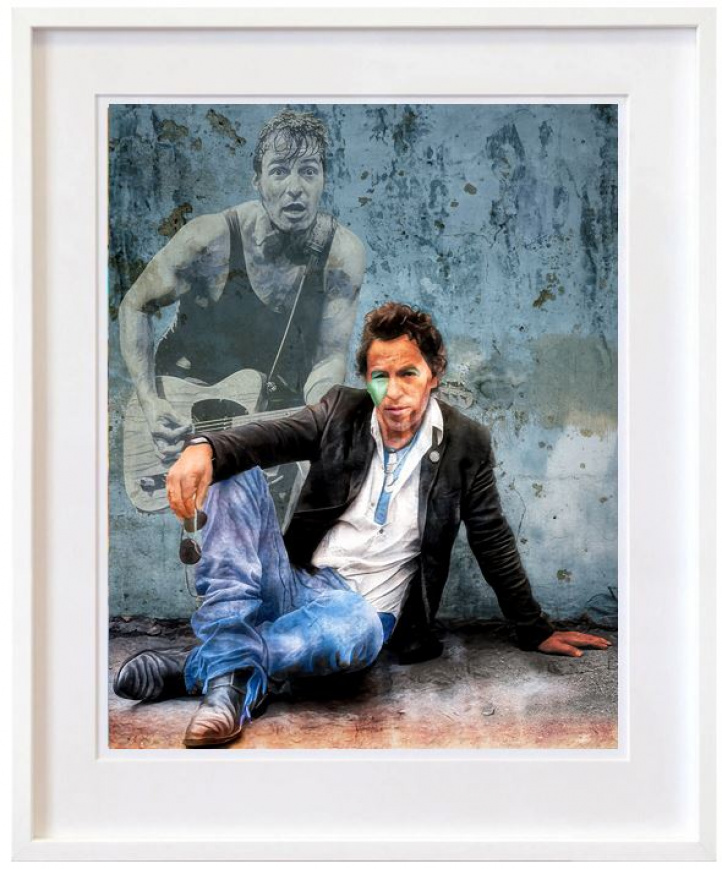 Bruce Springsteen - The Bue Wall in the group Gallery / Themes / Pop Art at NOA Gallery (100084_brucespringsteenth)
