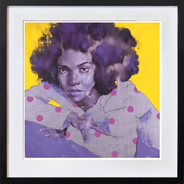 Dotted Lady yellow in the group Gallery / Themes / Pop Art at NOA Gallery (100125_7304)