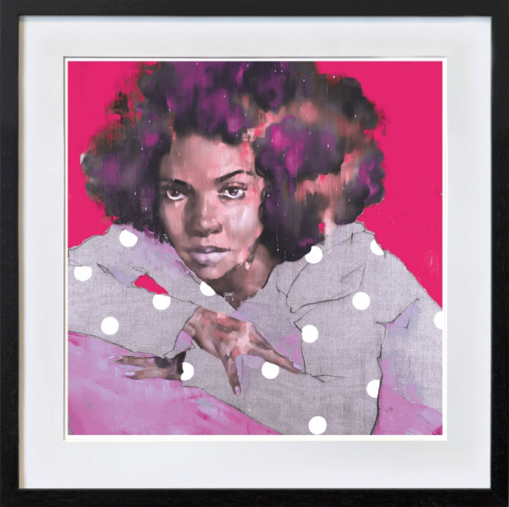 Dotted Lady pink in the group Gallery / Themes / Pop Art at NOA Gallery (100125_7305)