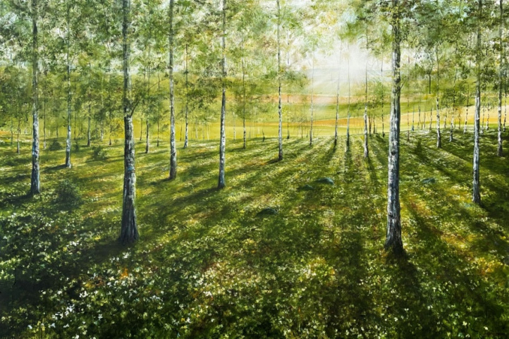 Björkbacken in the group Gallery / Themes / Landscape artwork at NOA Gallery (100137_1727)