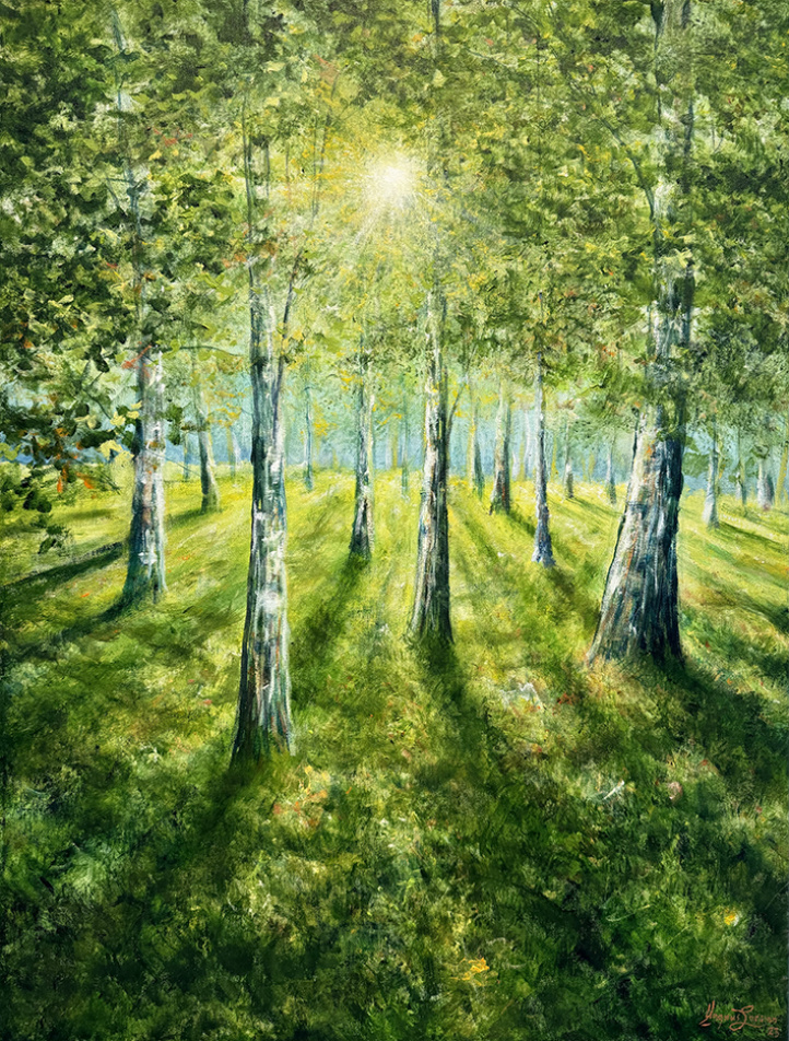 Björkskogen in the group Gallery / Techniques / Oil paintings at NOA Gallery (100137_3319)