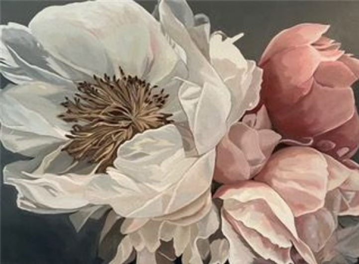 Pink peonies in the group Gallery / Techniques / Oil paintings at NOA Gallery (200248_3597)